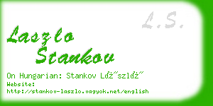 laszlo stankov business card